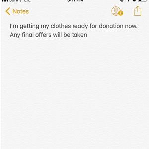 Donating clothes